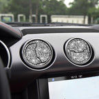 9 in 1 Car Air Outlet Diamond Decoration Sticker, Left and Right Drive, 9pcs Air Outlet