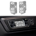 Car Inner Door Bowl Panel Diamond Decoration Sticker, Left and Right Drive, Inner Door Bowl Panel