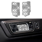 Car Inner Door Bowl Panel Diamond Decoration Sticker, Left and Right Drive, Inner Door Bowl Panel