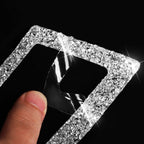 Car Inner Door Bowl Panel Diamond Decoration Sticker, Left and Right Drive, Inner Door Bowl Panel