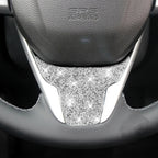 For Honda Civic 2016-2019 Car Steering Wheel Diamond Decorative Sticker, Left and Right Drive, Steering Wheel