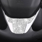 For Honda Civic 2016-2019 Car Steering Wheel Diamond Decorative Sticker, Left and Right Drive, Steering Wheel