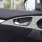 For Honda Civic 2016-2019 Car Inside Door Bowl Diamond Decorative Sticker, Left and Right Drive, Inside Door Bowl