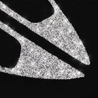 For Honda Civic 2016-2019 Car Inside Door Bowl Diamond Decorative Sticker, Left and Right Drive, Inside Door Bowl