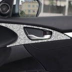 For Honda Civic 2016-2019 Car Inside Door Bowl Diamond Decorative Sticker, Left and Right Drive, Inside Door Bowl