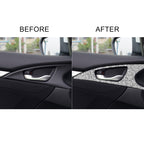 For Honda Civic 2016-2019 Car Inside Door Bowl Diamond Decorative Sticker, Left and Right Drive, Inside Door Bowl