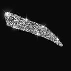 4pcs Car Rearview Mirror Diamond Decoration Sticker, Left and Right Drive, Rearview Mirror