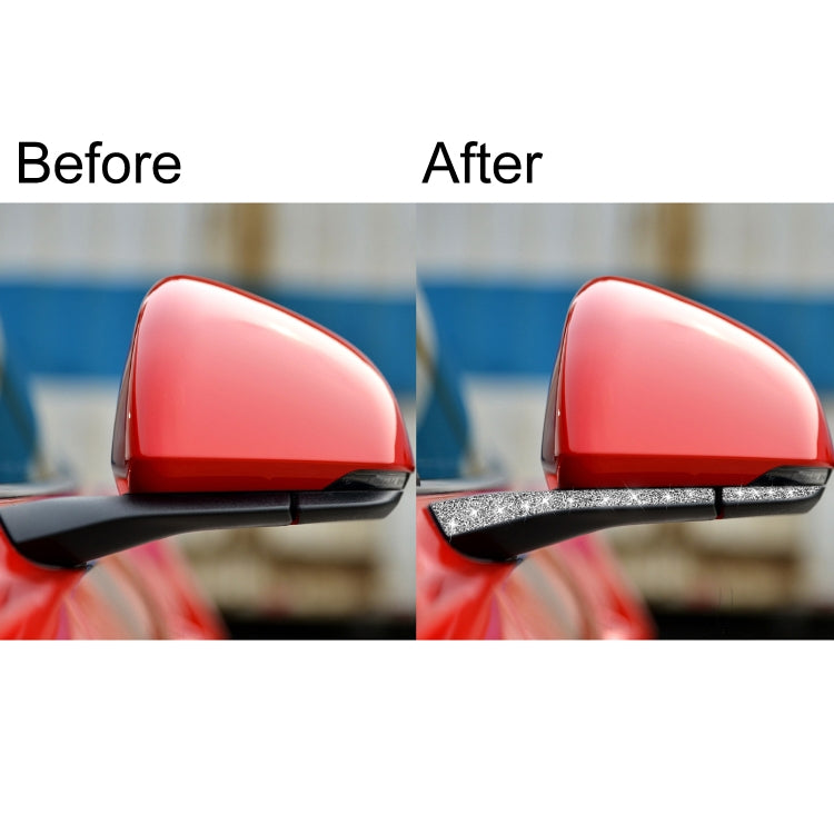 4pcs Car Rearview Mirror Diamond Decoration Sticker, Left and Right Drive, Rearview Mirror