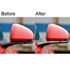 4pcs Car Rearview Mirror Diamond Decoration Sticker, Left and Right Drive, Rearview Mirror