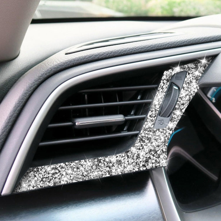 For Honda Civic 2016-2019 Car Left and Right Air Outlets Diamond Decorative Sticker, Right-hand Drive, Left and Right Air Outlets, Right-hand Drive