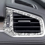 For Honda Civic 2016-2019 Car Left and Right Air Outlets Diamond Decorative Sticker, Right-hand Drive, Left and Right Air Outlets, Right-hand Drive