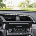For Honda Civic 2016-2019 Car Central Control Air Outlets Upper Diamond Decorative Sticker, Left-hand Drive, Central Control Air Outlets Upper, Left-hand Drive
