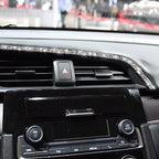 For Honda Civic 2016-2019 Car Central Control Air Outlets Upper Diamond Decorative Sticker, Left-hand Drive, Central Control Air Outlets Upper, Left-hand Drive