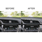 For Honda Civic 2016-2019 Car Central Control Air Outlets Upper Diamond Decorative Sticker, Left-hand Drive, Central Control Air Outlets Upper, Left-hand Drive
