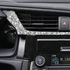 For Honda Civic 2016-2019 Car Central Control Air Outlets Below Diamond Decorative Sticker, Left-hand Drive, Central Control Air Outlets Below, Left-hand Drive