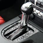 3pcs Car Gear Shift Outer Ring Diamond Decoration Sticker, Right Drive, Gear Shift Outer Ring, Right Drive