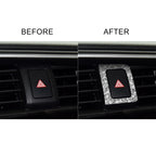 For Honda Civic 2016-2019 Car Warning Light Frame Diamond Decorative Sticker, Left-hand Drive, Warning Light Frame, Left-hand Drive