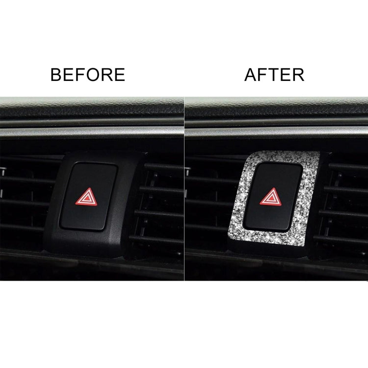 For Honda Civic 2016-2019 Car Warning Light Frame Diamond Decorative Sticker, Right-hand Drive, Warning Light Frame, Right-hand Drive