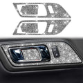 4pcs Car Door Inner Handle Panel Diamond Decoration Sticker, Left and Right Drive, Door Inner Handle Panel, Left and Right Drive