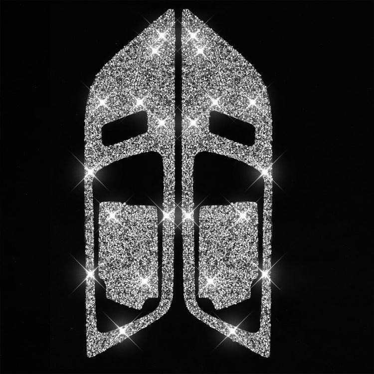 4pcs Car Door Inner Handle Panel Diamond Decoration Sticker, Left and Right Drive, Door Inner Handle Panel, Left and Right Drive