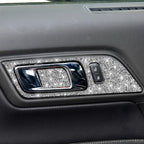 4pcs Car Door Inner Handle Panel Diamond Decoration Sticker, Left and Right Drive, Door Inner Handle Panel, Left and Right Drive