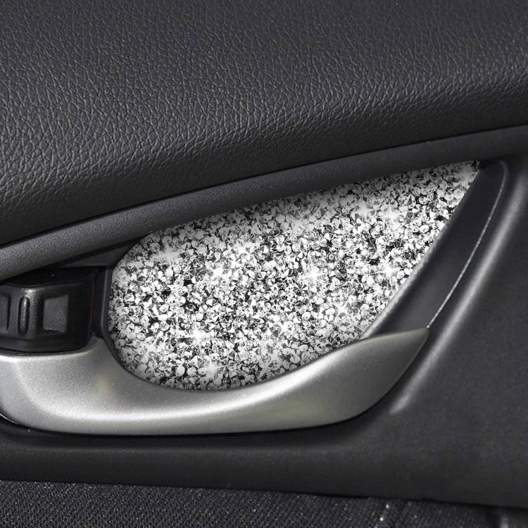 For Honda Civic 2016-2019 Car Inside Door Bowl Diamond Decorative Sticker, Left and Right Drive, Door Bowl