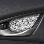 For Honda Civic 2016-2019 Car Inside Door Bowl Diamond Decorative Sticker, Left and Right Drive, Door Bowl