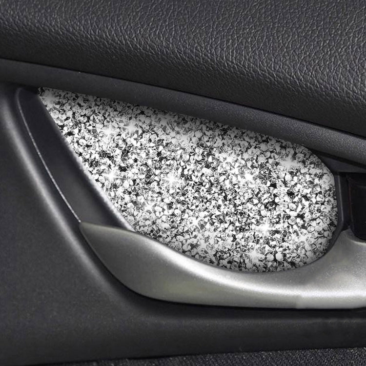 For Honda Civic 2016-2019 Car Inside Door Bowl Diamond Decorative Sticker, Left and Right Drive, Door Bowl