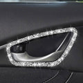For Honda Civic 2016-2019 Car Inside Door Bowl Frame Diamond Decorative Sticker, Left and Right Drive, Inside Door Bowl Frame