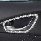 For Honda Civic 2016-2019 Car Inside Door Bowl Frame Diamond Decorative Sticker, Left and Right Drive, Inside Door Bowl Frame