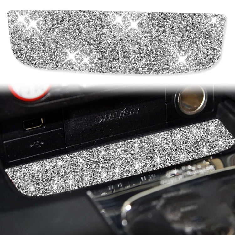 Car Water Cup Holder Upper Diamond Decoration Sticker, Left and Right Drive, Water Cup Holder Upper