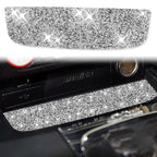Car Water Cup Holder Upper Diamond Decoration Sticker, Left and Right Drive, Water Cup Holder Upper