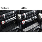 Car Water Cup Holder Upper Diamond Decoration Sticker, Left and Right Drive, Water Cup Holder Upper