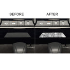 For Honda Civic 2016-2019 Car Storage Compartment Diamond Decorative Sticker, Left and Right Drive, Storage Compartment