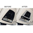 For BMW F10 5 Series 2011-2017 Car Reading Light Panel Diamond Decorative Sticker, Left and Right Drive, Reading Light Panel