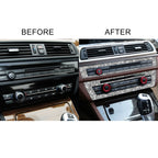 For BMW F10 5 Series 2011-2017 Car CD Panel Diamond Decorative Sticker, Left and Right Drive, CD Panel