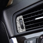 For BMW F10 5 Series 2011-2017 Car Air Outlets Diamond Decorative Sticker, Left and Right Drive, Air Outlets