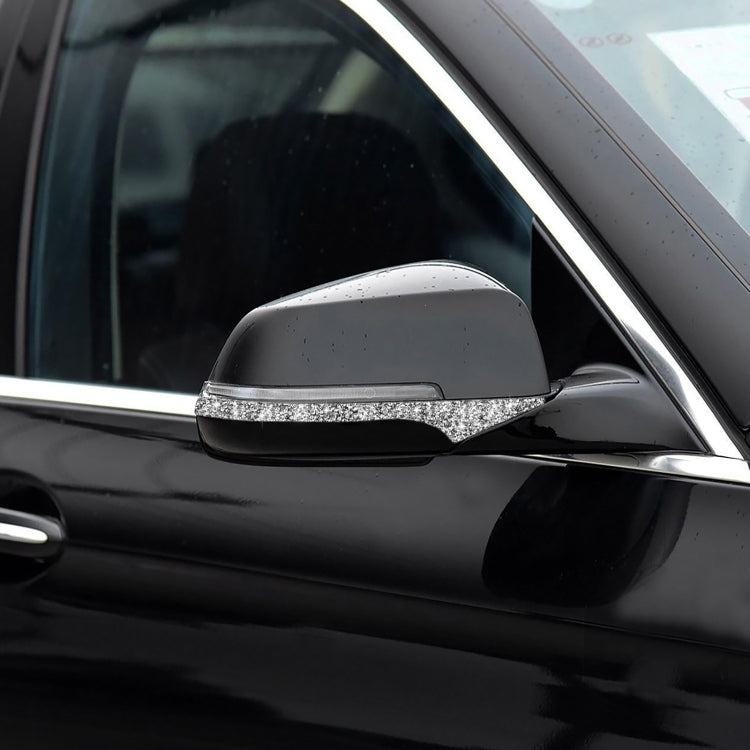 For BMW F10 5 Series 2011-2017 Car Rearview Mirror Anti-collision Diamond Decorative Sticker, Left and Right Drive, Rearview Mirror Anti-collision