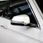 For BMW F10 5 Series 2011-2017 Car Rearview Mirror Anti-collision Diamond Decorative Sticker, Left and Right Drive, Rearview Mirror Anti-collision