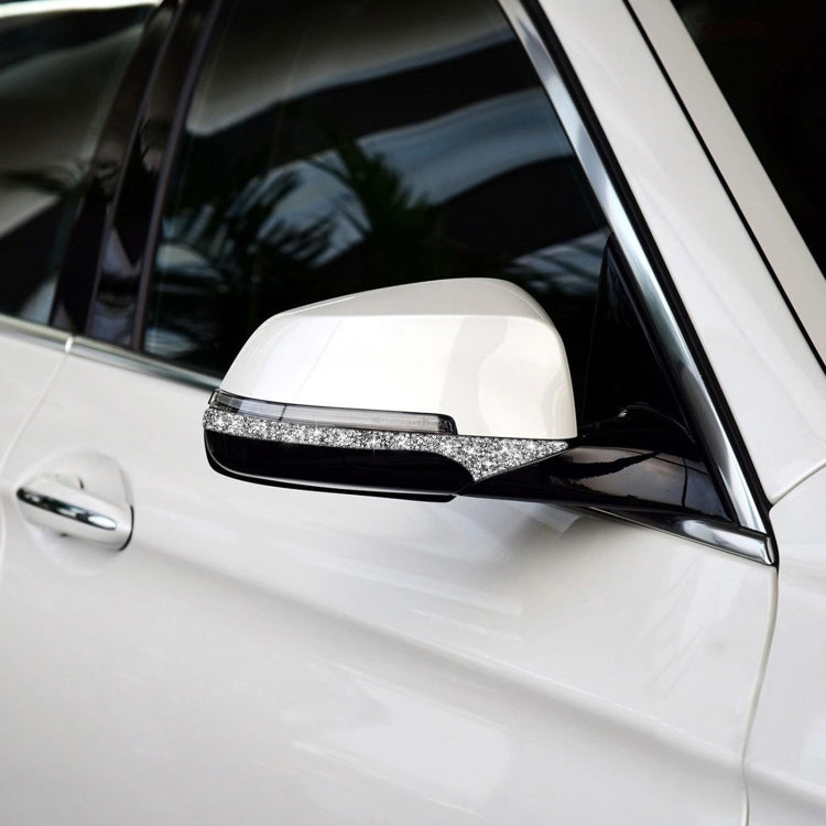 For BMW F10 5 Series 2011-2017 Car Rearview Mirror Anti-collision Diamond Decorative Sticker, Left and Right Drive, Rearview Mirror Anti-collision