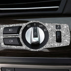 For BMW F10 Car Headlight Switch Diamond Decorative Sticker, Left and Right Drive, Headlight Switch