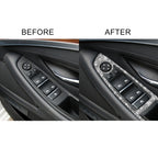 For BMW F10 5 Series 2011-2018 Car Window Lift Switch Diamond Decorative Sticker, Right-hand Drive, Window Lift Switch, Right-hand Drive