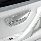 For BMW F10 5 Series 2011-2017 Car Door Handle Frame Diamond Decorative Sticker, Left and Right Drive, Door Handle Frame
