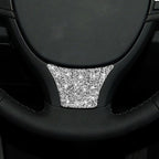 For BMW 5 Series 528 525li F10 F18 2011-2017 Car Steering Wheel B Diamond Decorative Sticker, Left and Right Drive, Steering Wheel B