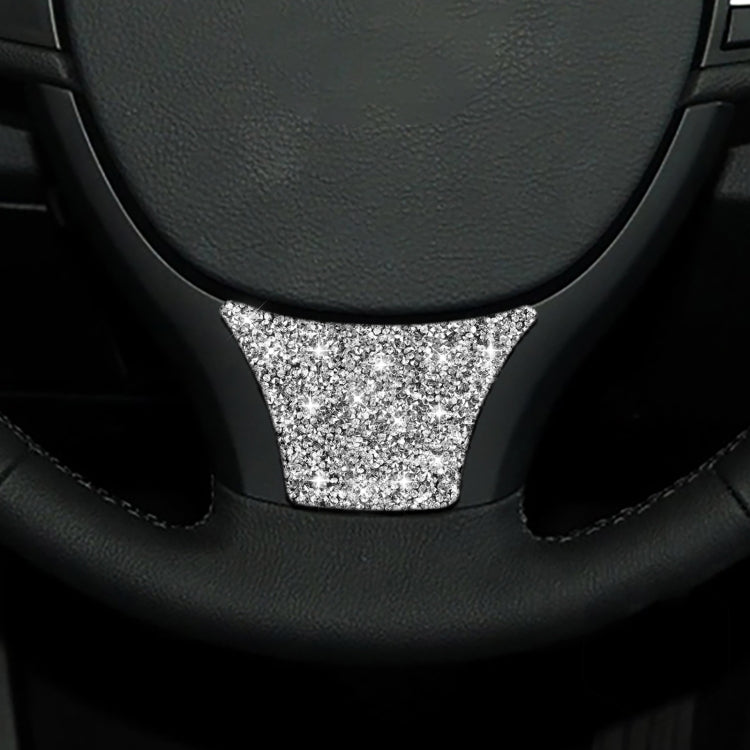 For BMW 5 Series 528 525li F10 F18 2011-2017 Car Steering Wheel B Diamond Decorative Sticker, Left and Right Drive, Steering Wheel B