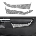 Car Front Door Panel Diamond Decoration Sticker, Left and Right Drive, Front Door Panel