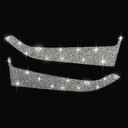 Car Front Door Panel Diamond Decoration Sticker, Left and Right Drive, Front Door Panel