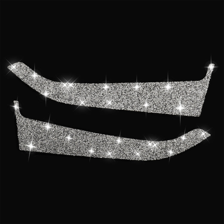 Car Front Door Panel Diamond Decoration Sticker, Left and Right Drive, Front Door Panel