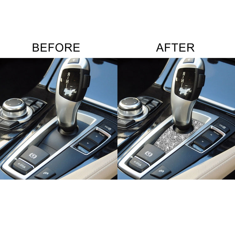 For BMW 5 Series GT X3 X4 2009-2016 Car Gear Handle Below Diamond Decorative Sticker, Right-hand Drive, Gear Handle Below, Right-hand Drive