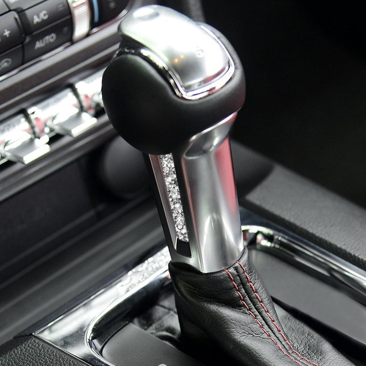 Car Gear Handle Side Diamond Decoration Sticker, Left and Right Drive, Gear Handle Side